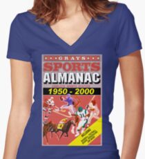BTTF: Sports Almanac Women's Fitted V-Neck T-Shirt