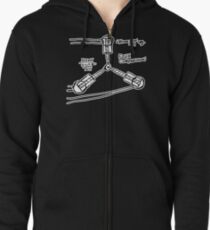 BTTF: Flux capacitor Zipped Hoodie