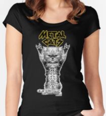 metal cats Fitted Scoop T-Shirt