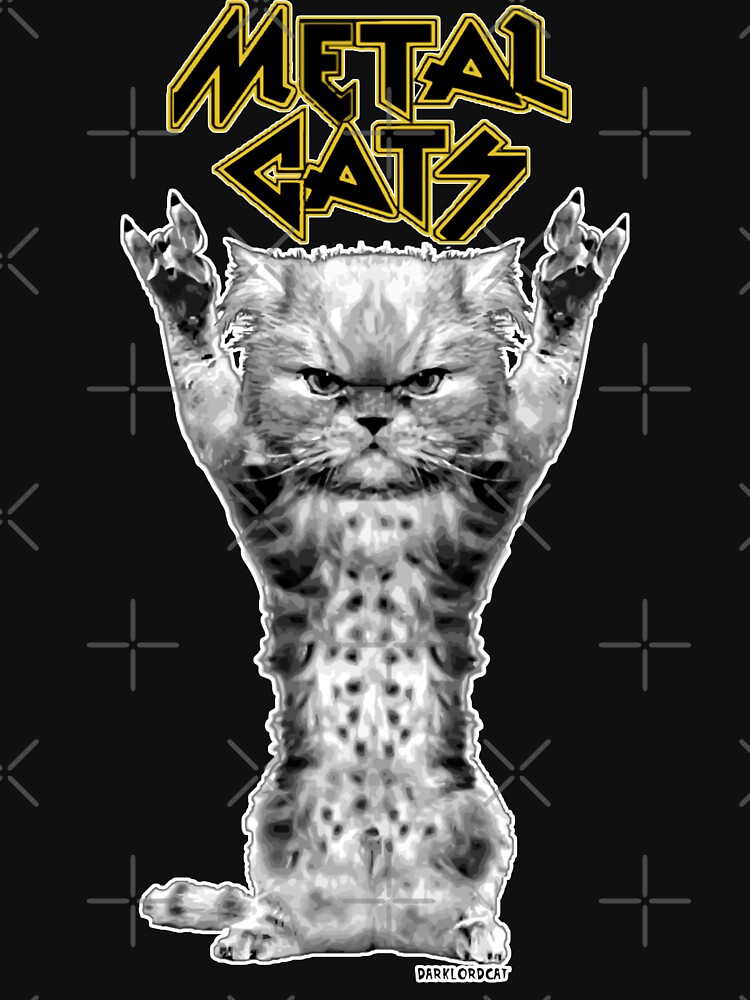 "metal cats" Unisex TShirt by darklordpug Redbubble