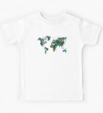 World Map tree Kids Tee