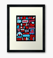 Justice DANCE Lyrics by So Me Framed Print