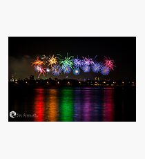 Aus Day Fireworks Photographic Print