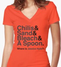 Utopia Jetset Women's Fitted V-Neck T-Shirt