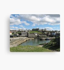 Harbour at Portsoy, Scotland Canvas Print