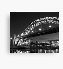 Mono Tyne Bridge Canvas Print