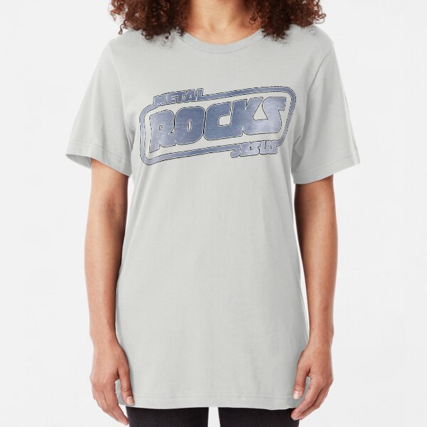 Metal Jesus Rocks - METAL LOGO Slim Fit T-Shirt