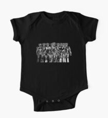 cybermen on black One Piece - Short Sleeve