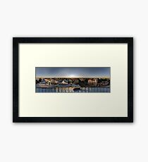 SUNSET OWER THE RIGA, panorama, Riga, Latvia Framed Print