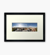 From the birds eye panorama, Riga, Latvia Framed Print