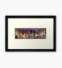 Two ways out panorama, Riga, Latvia Framed Print