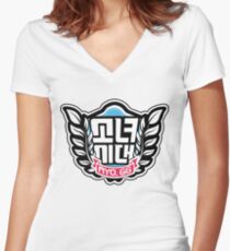 SNSD: I Got A Boy - Emblem(Leaves Ver.) Women's Fitted V-Neck T-Shirt