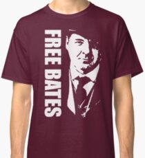 Free Bates White Stencil Design Classic T-Shirt