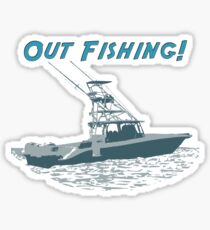 Out Fishing Sticker