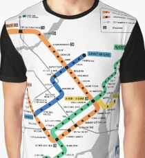 STM Montreal Metro - light background Graphic T-Shirt