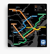 STM Montreal Metro Canvas Print