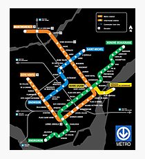 STM Montreal Metro Photographic Print