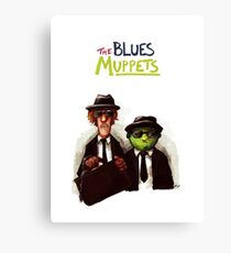 The Blues Muppets Canvas Print