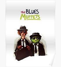 The Blues Muppets Poster