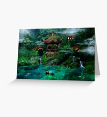 Tale of the Red Swans Greeting Card