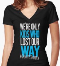 NateWantsToBattle - Nightmare Women's Fitted V-Neck T-Shirt