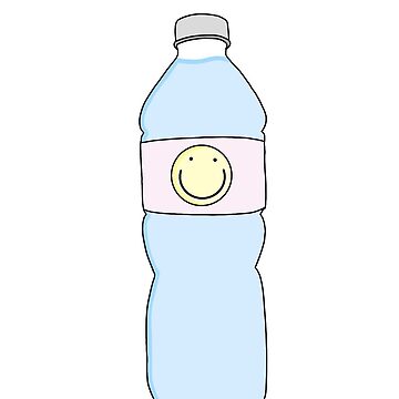 Smiley face water bottle  Sticker for Sale by lexivarga