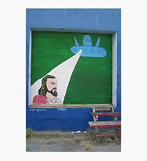 Beaming down Jesus Photographic Print