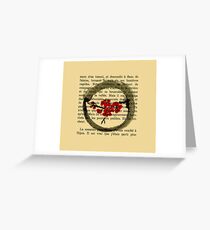 Zen Spring Circle Sumi-e Greeting Card