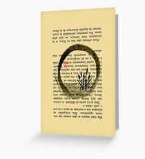 Zen Circle Sumi-E Greeting Card