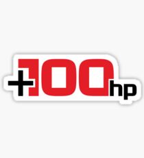 Plus 100 Horsepower Sticker