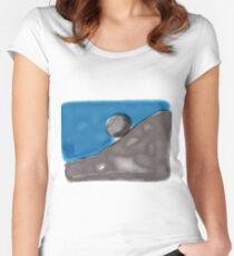 Albert Camus on THE MYTH OF SISYPHUS Women's Fitted Scoop T-Shirt