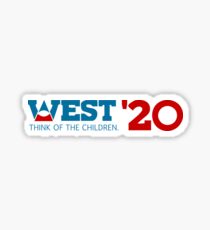 Pegatina Kanye West para el Presidente 2020