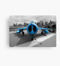 Blue airplane Canvas Print