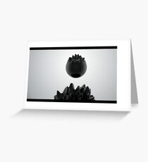 Displacer (Black) Greeting Card