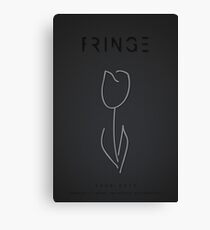 White Tulip (Fringe) Canvas Print