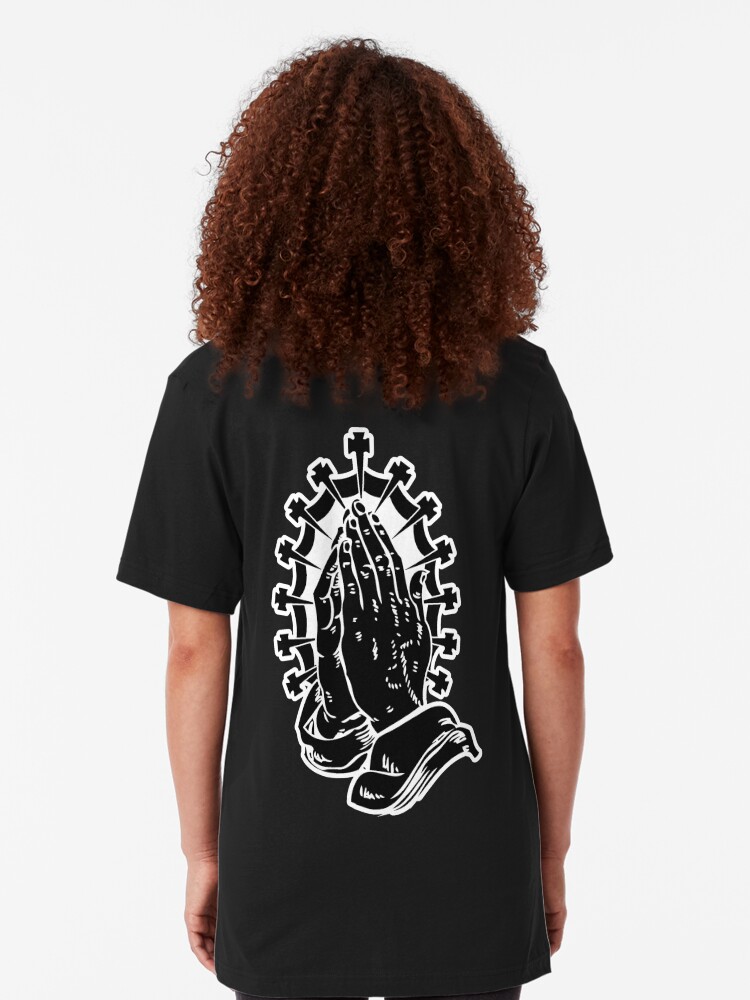 praying hands t shirt