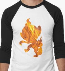 Chimchar used Flame Wheel Men's Baseball ¾ T-Shirt