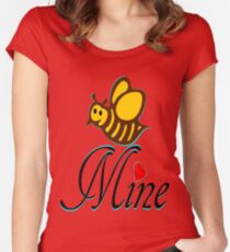°•Ƹ̵̡Ӝ̵̨̄Ʒ♥Bee Mine-Cute HoneyBee Clothing & Stickers♥Ƹ̵̡Ӝ̵̨̄Ʒ•° Women's Fitted Scoop T-Shirt