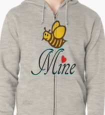 °•Ƹ̵̡Ӝ̵̨̄Ʒ♥Bee Mine-Cute HoneyBee Clothing & Stickers♥Ƹ̵̡Ӝ̵̨̄Ʒ•° Zipped Hoodie