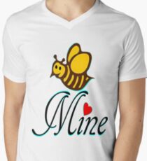 °•Ƹ̵̡Ӝ̵̨̄Ʒ♥Bee Mine-Cute HoneyBee Clothing & Stickers♥Ƹ̵̡Ӝ̵̨̄Ʒ•° Men's V-Neck T-Shirt