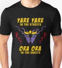 Jojos Bizarre Adventure T Shirts Redbubble - yare yare in the streets slim fit t shirt