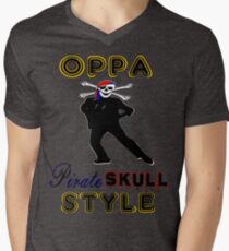 ★ټPirate Skull Style Hilarious Clothing & Stickersټ★ Men's V-Neck T-Shirt