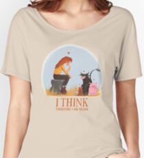 I think therefore I am vegan Women's Relaxed Fit T-Shirt