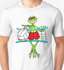 Funny Volleyball Frog Unisex T-Shirt