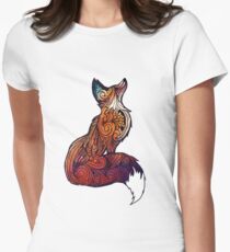 Weltraumfuchs Tailliertes T-Shirt für Frauen
