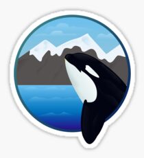 Framed Orca Sticker