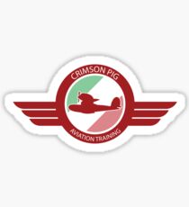 Crimson Pig Sticker