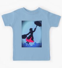 Mary Poppins In Flight Kids Tee
