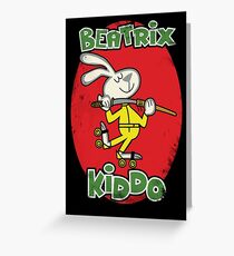 BeaTRIX Kiddo- A Mash Up of Cereal and Revenge Greeting Card