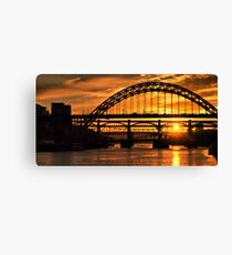 Newcastle at Sunset Canvas Print